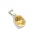 Pendant handcrafted 925 sterling silver natural golden topaz stone B 803